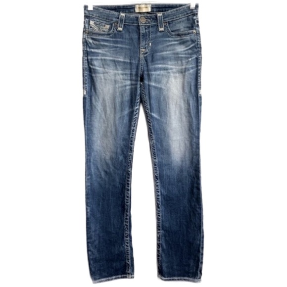 Big Star Denim - Big Star Maddie Straight Leg Distressed Denim Jeans